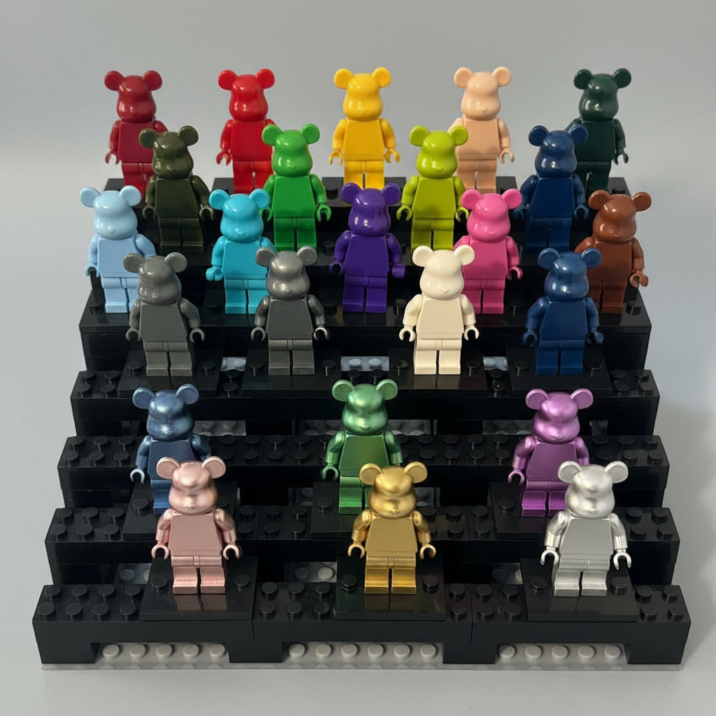 Bearbrick Monochrome Bear Brick Figures – 20+ Vibrant Colors!