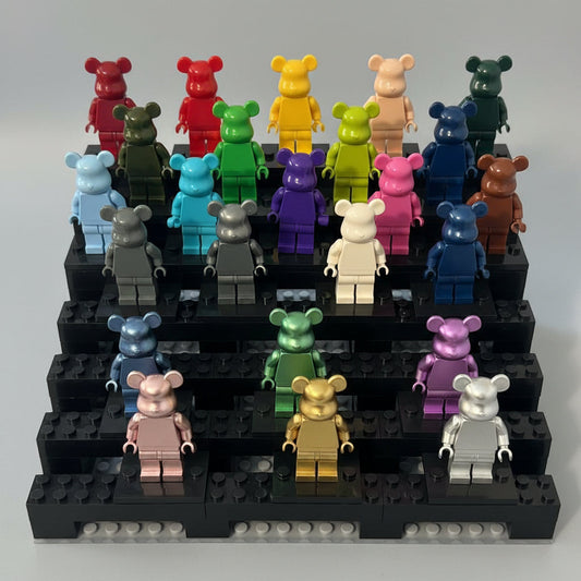 Bearbrick Monochrome Bear Brick Figures – 20+ Vibrant Colors!