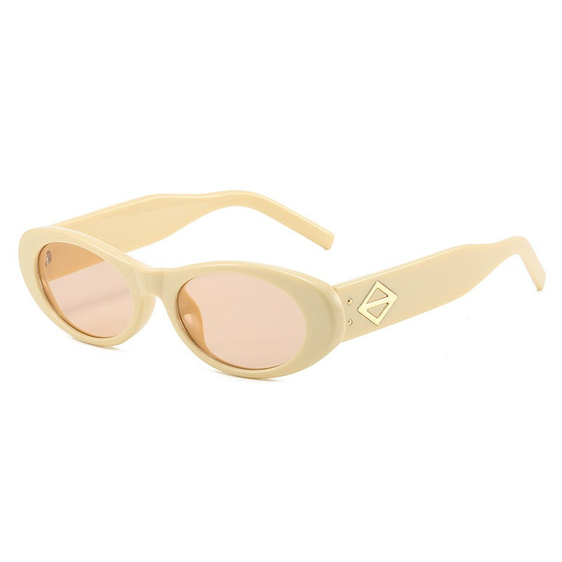 Oval sunglasses glasses fashion sunglasses