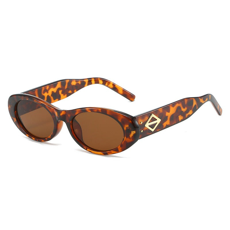 Oval sunglasses glasses fashion sunglasses