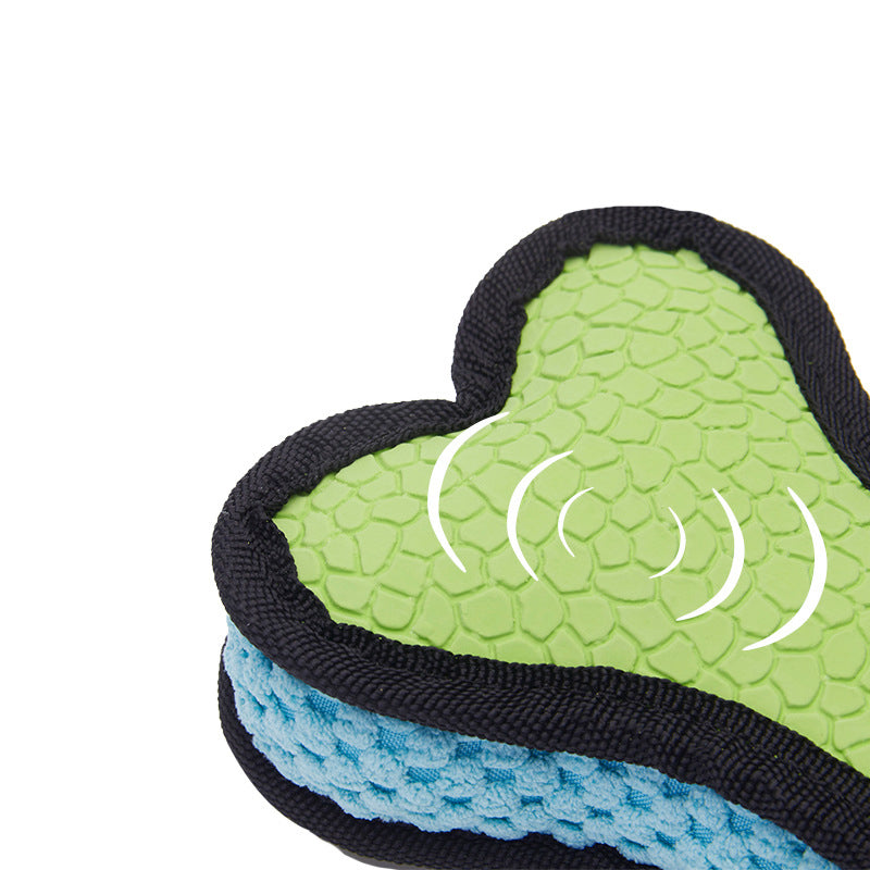 Latex Fleece Series Pet Toys Sound Rugby Interactive Molar Dog Toys