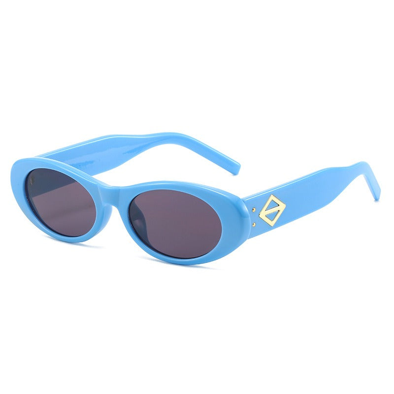 Oval sunglasses glasses fashion sunglasses