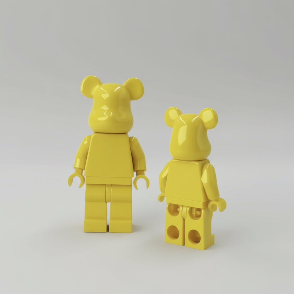 Bearbrick Monochrome Bear Brick Figures – 20+ Vibrant Colors!