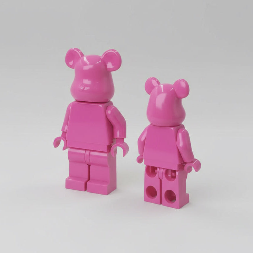 Bearbrick Monochrome Bear Brick Figures – 20+ Vibrant Colors!
